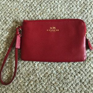 Coach Red Wristlet